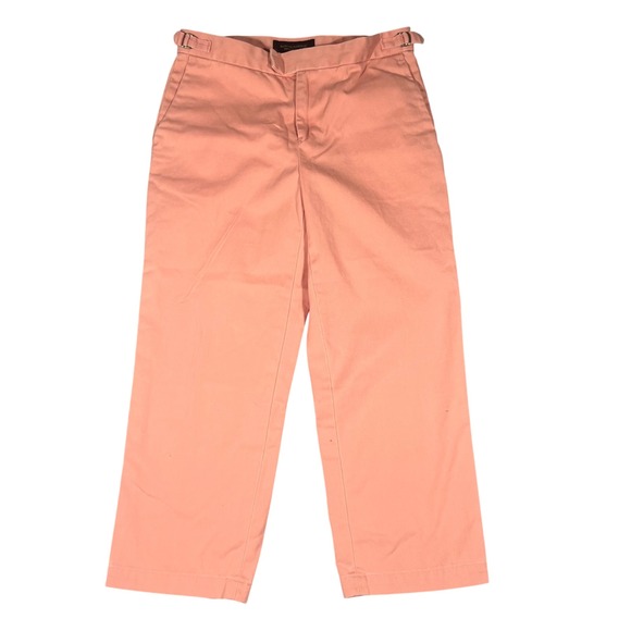 Banana Republic Pants - Vintage Banana Republic Premium Chinos Pink Wide Leg Cropped Cotton Pants Size 4